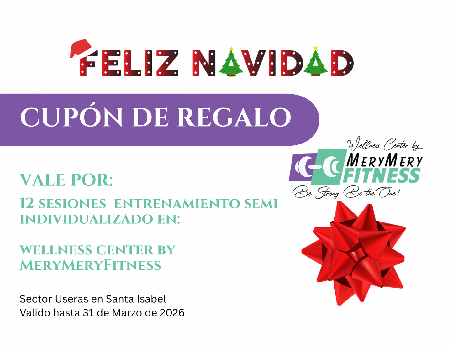š Cupón de Regalo ā 12 Sesiones de Entrenamiento Semi Individualizado